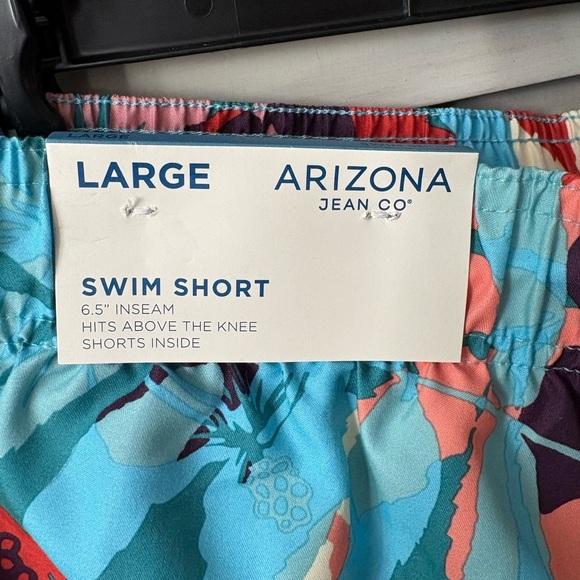Tropical Floral Men's Swim Shorts - Picture 3 of 6